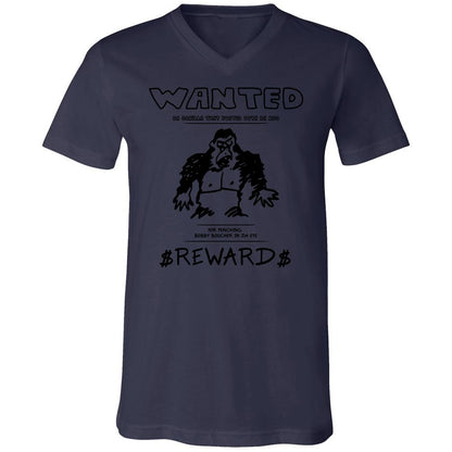 Unisex V-Neck T-Shirt - LUY1CE44 - Navy - 9