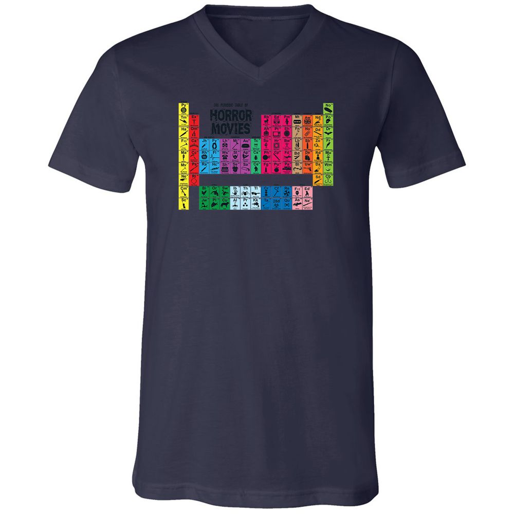 Unisex V-Neck T-Shirt - UJE7AVGP - Navy - 9