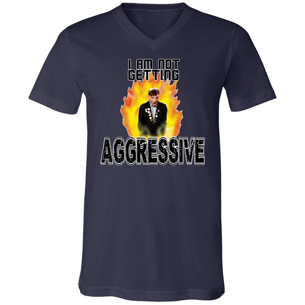 Unisex V-Neck T-Shirt - FMAZ4X5L - Navy - 9
