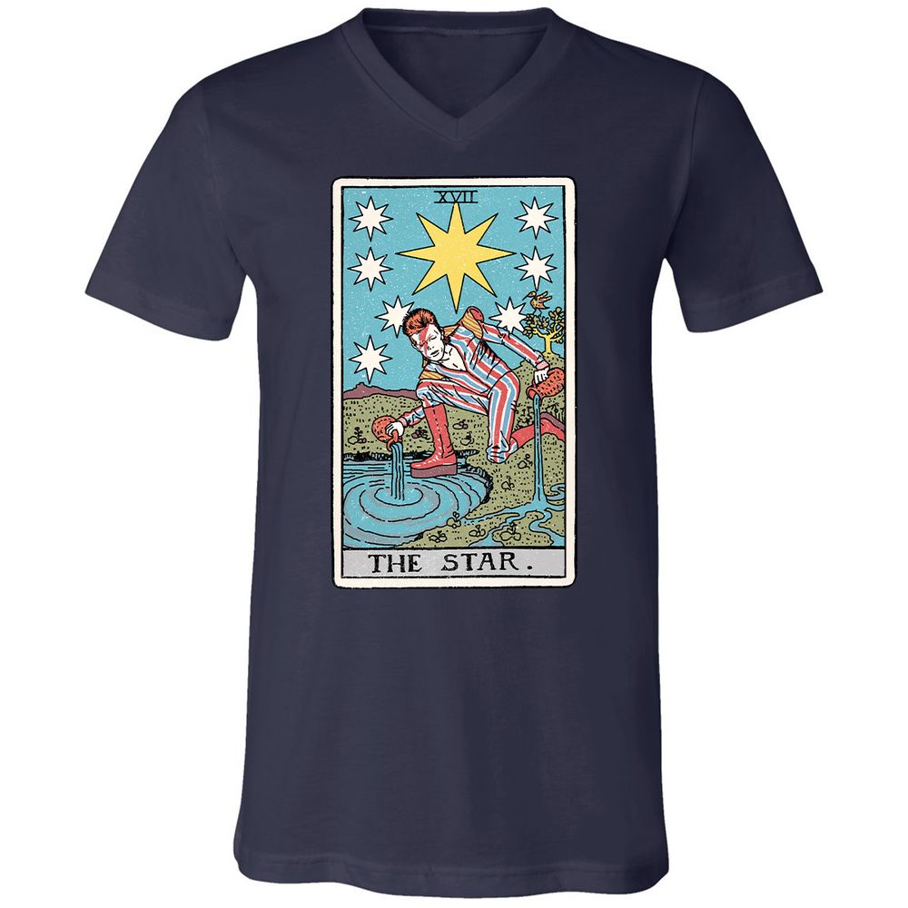 Unisex V-Neck T-Shirt - S8BLAS6E - Navy - 9