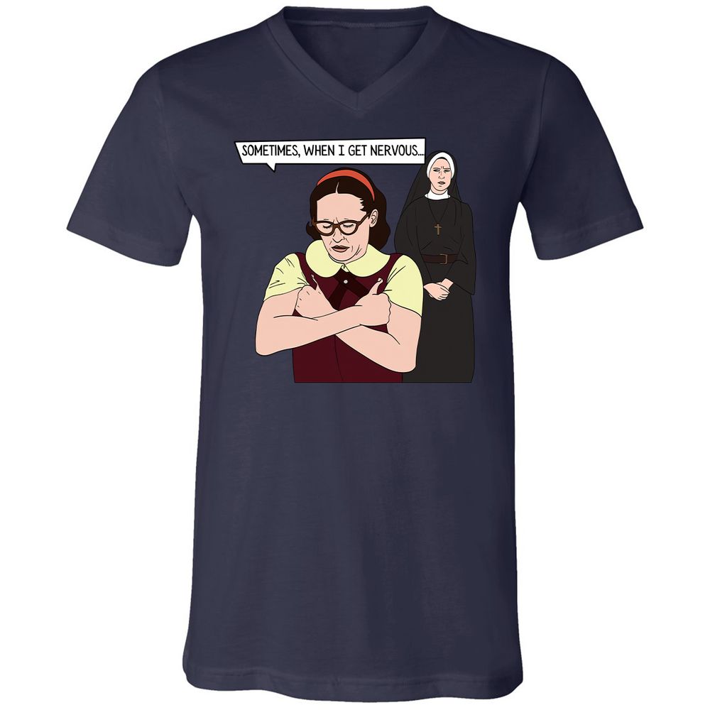 Unisex V-Neck T-Shirt - 276FPWN7 - Navy - 9