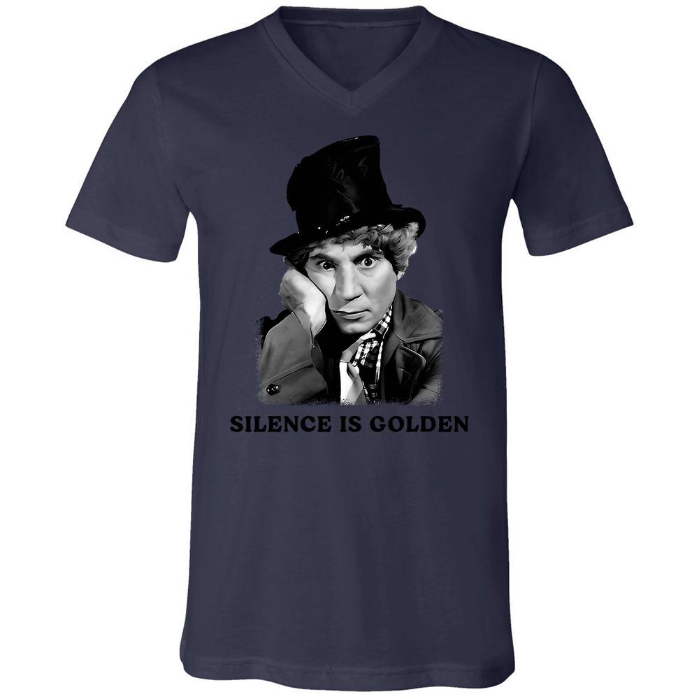 Unisex V-Neck T-Shirt - ZMRZECET - Navy - 9