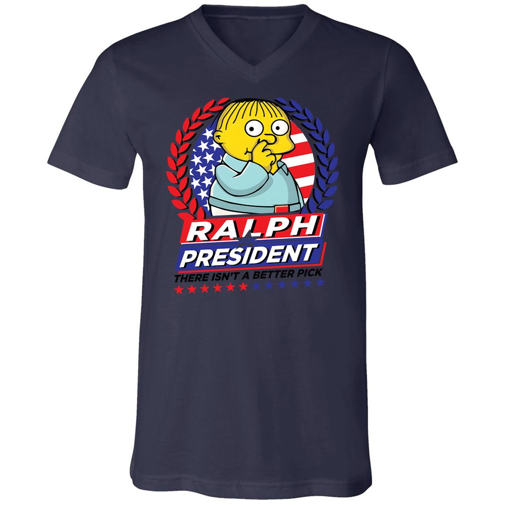 Unisex V-Neck T-Shirt - WKN21CK4 - Navy - 9