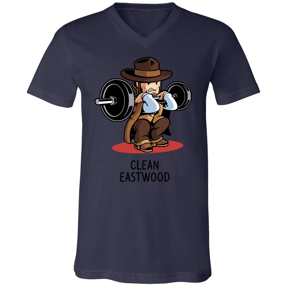 Unisex V-Neck T-Shirt - DHHGKE27 - Navy - 9