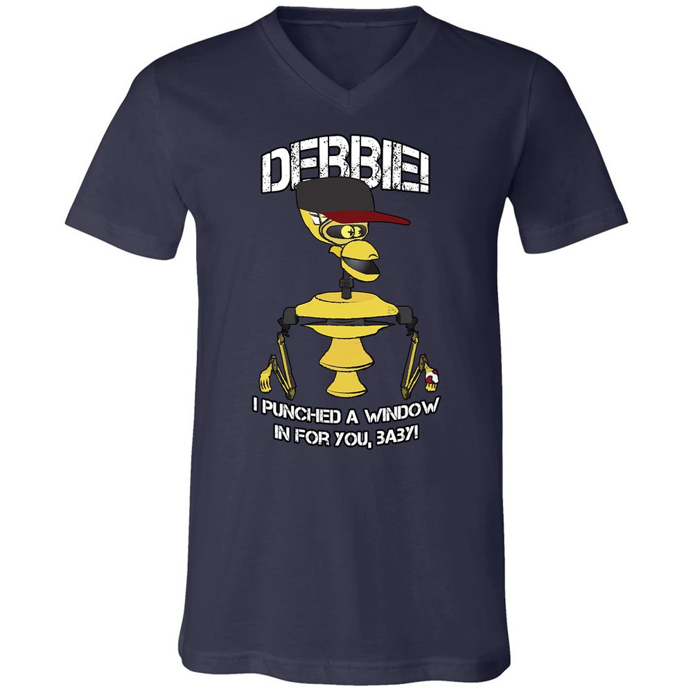 Unisex V-Neck T-Shirt - A2TRU5PP - Navy - 9