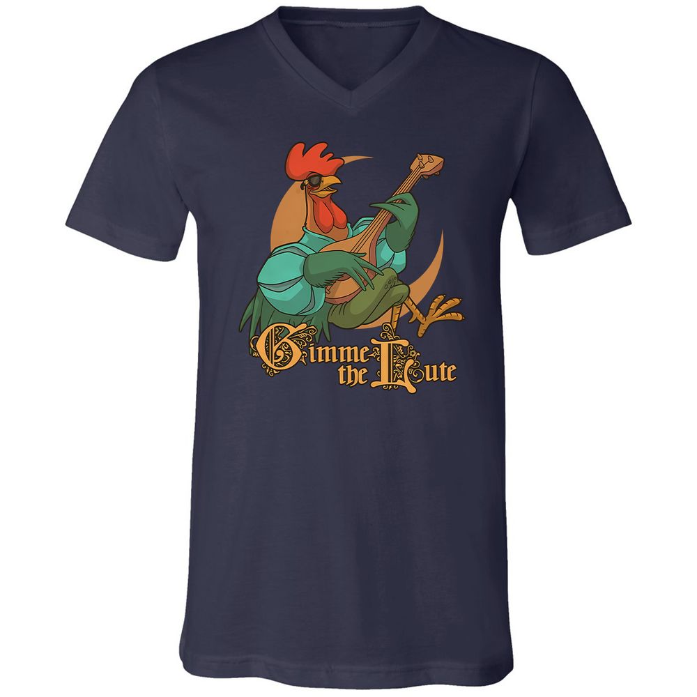 Unisex V-Neck T-Shirt - 6M3M9VZ9 - Navy - 9