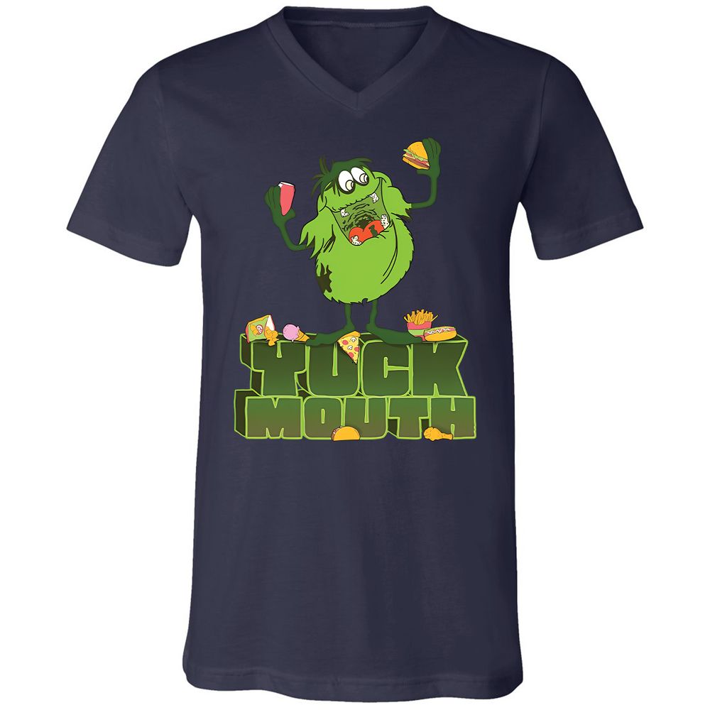 Unisex V-Neck T-Shirt - 7NP8WMYE - Navy - 9