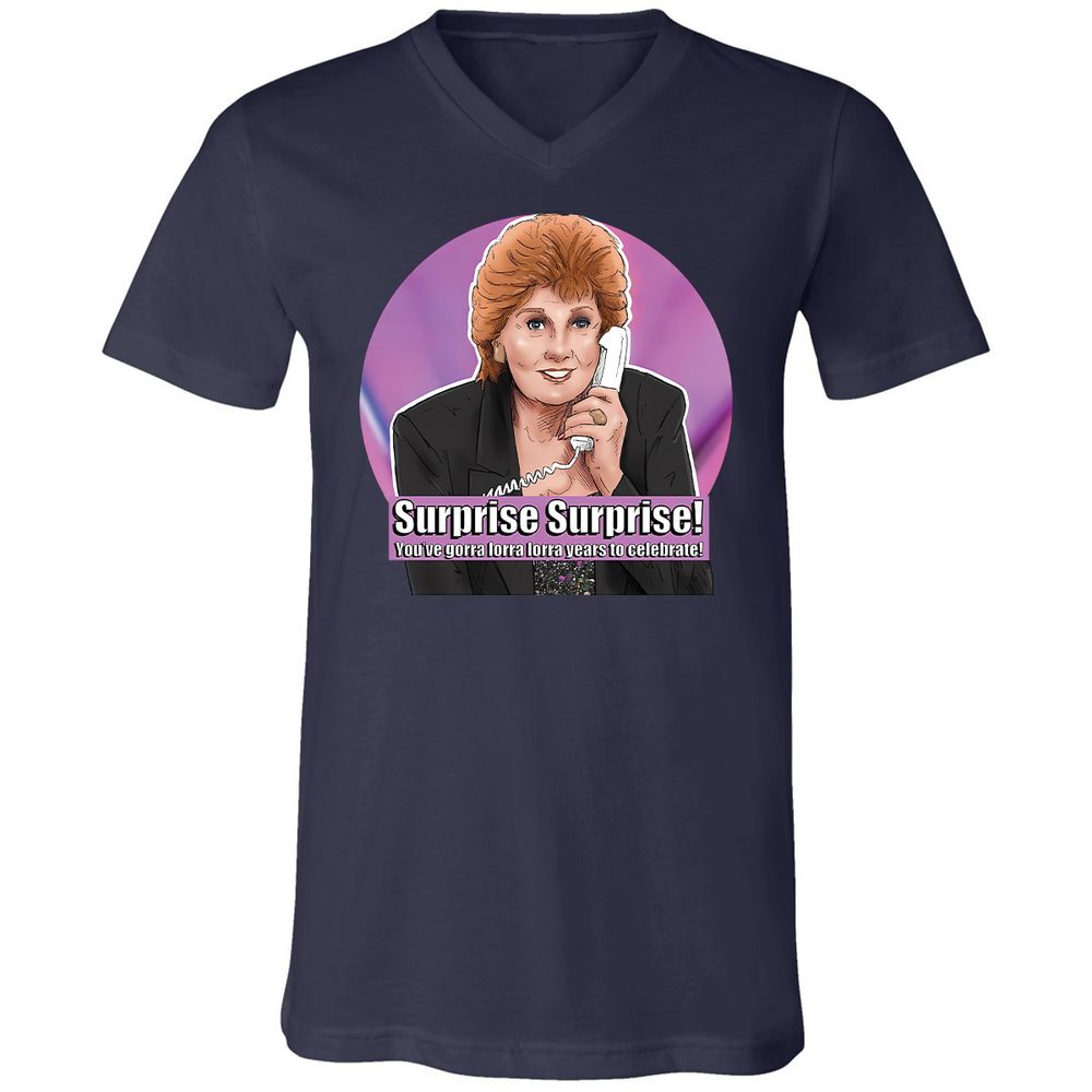 Unisex V-Neck T-Shirt - VWSW1N7V - Navy - 9
