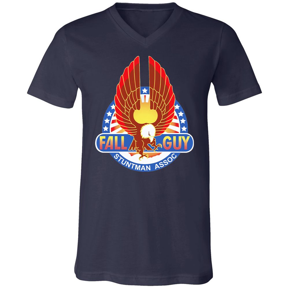 Unisex V-Neck T-Shirt - 9LQMVW6K - Navy - 9