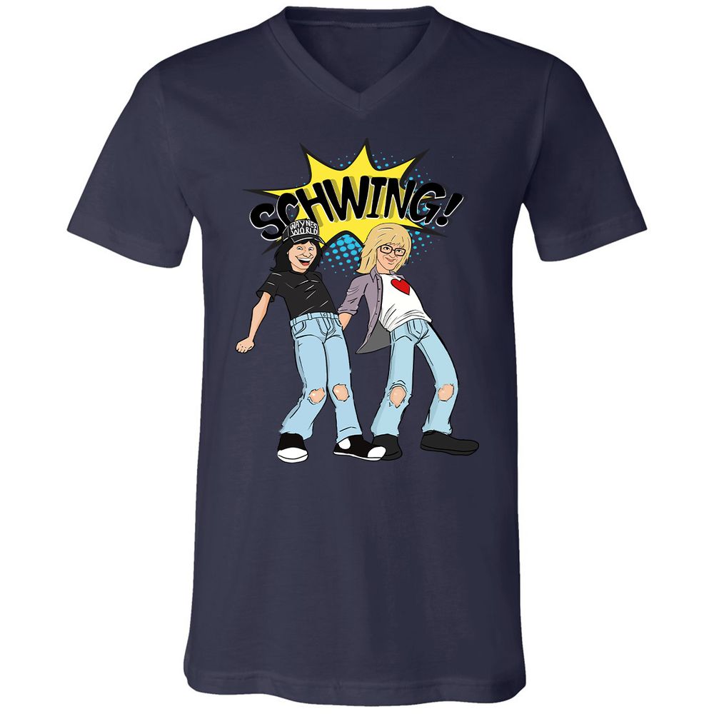 Unisex V-Neck T-Shirt - CPM4HSCN - Navy - 9