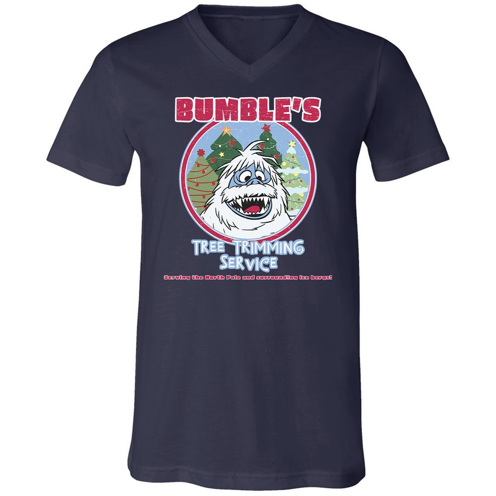 Unisex V-Neck T-Shirt - EQ6M7GFT - Navy - 9