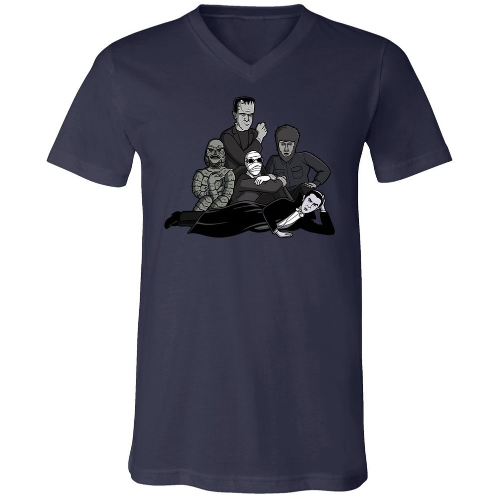 Unisex V-Neck T-Shirt - MK19M7BE - Navy - 9