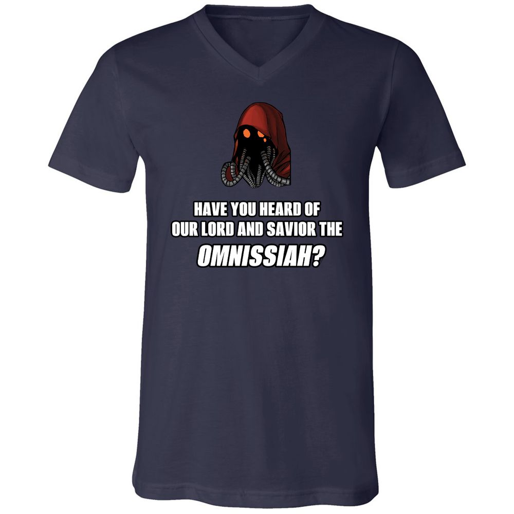 Unisex V-Neck T-Shirt - V1U93LBB - Navy - 9