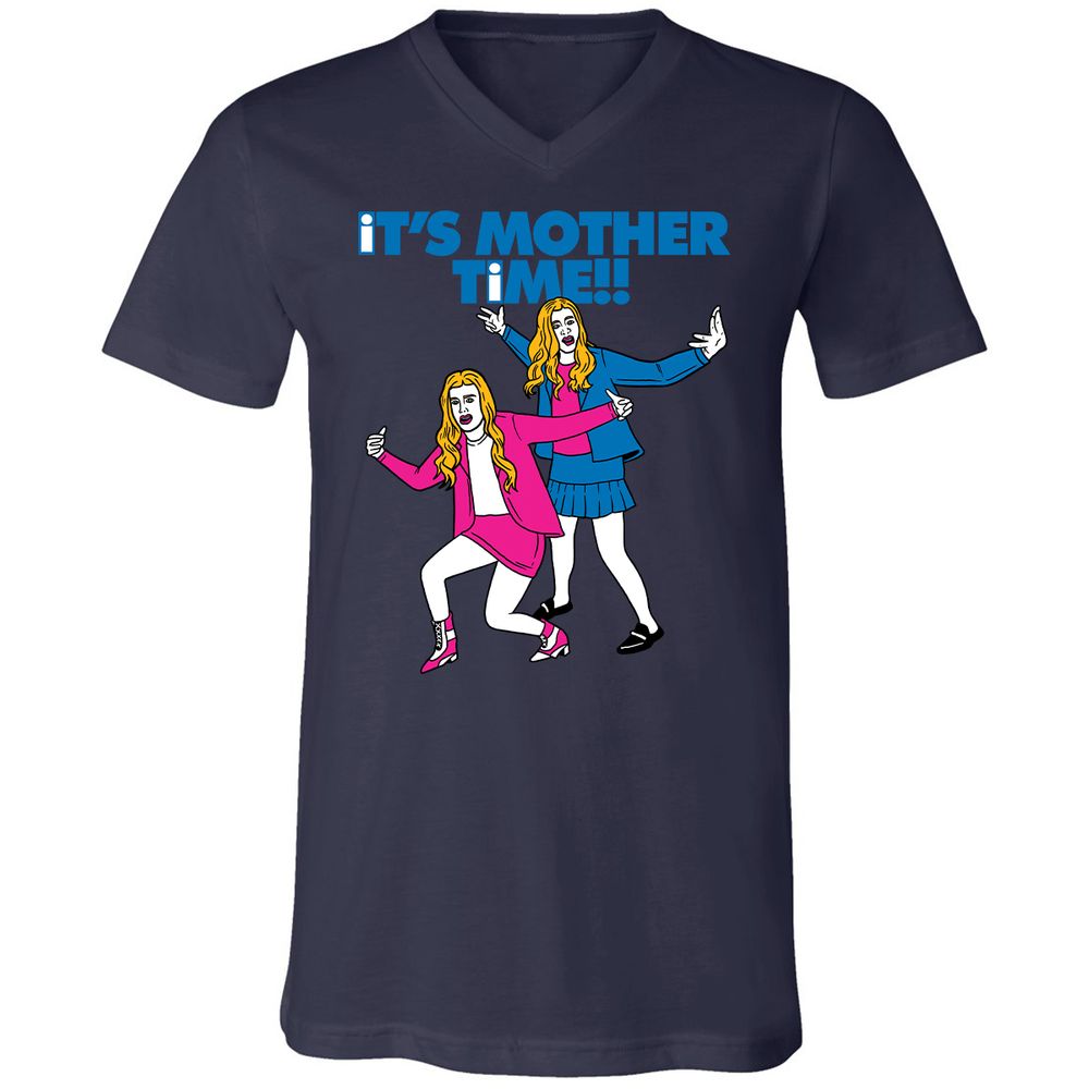 Unisex V-Neck T-Shirt - C9XBNTSV - Navy - 9