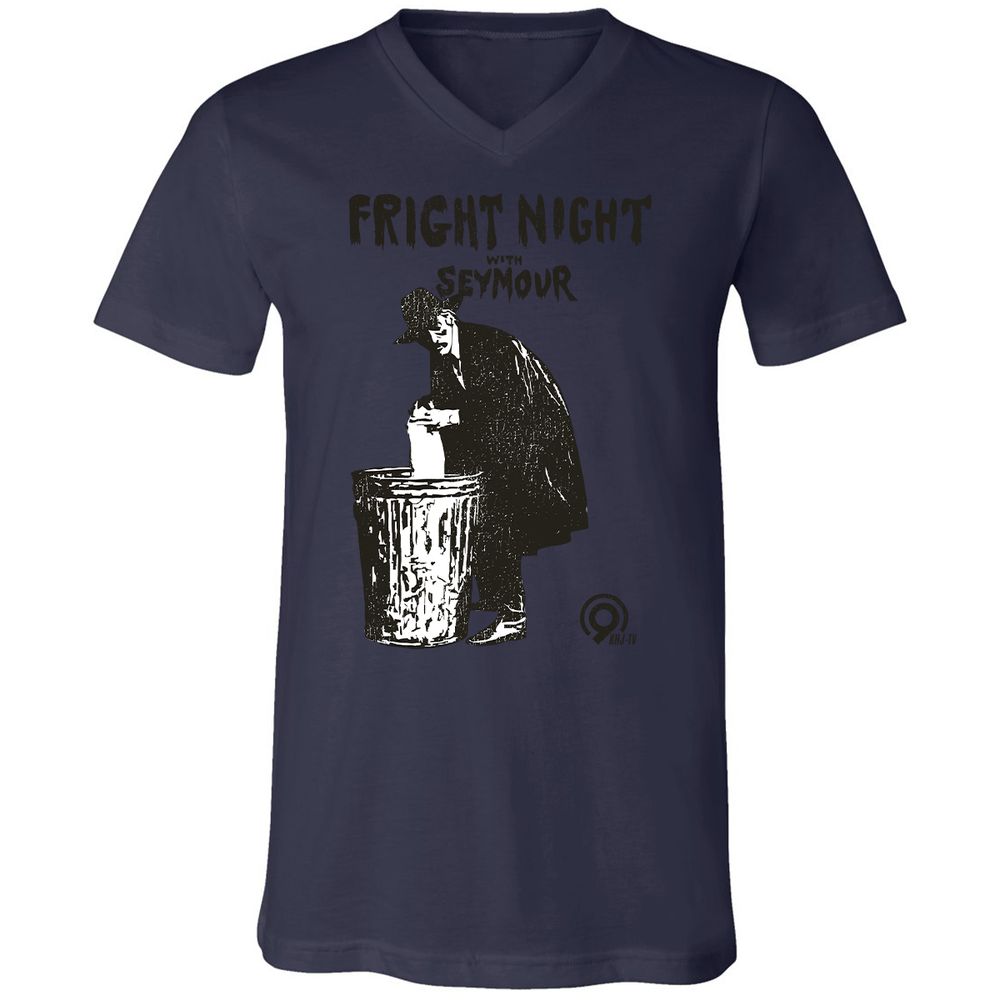 Unisex V-Neck T-Shirt - BS3EPQ8D - Navy - 9