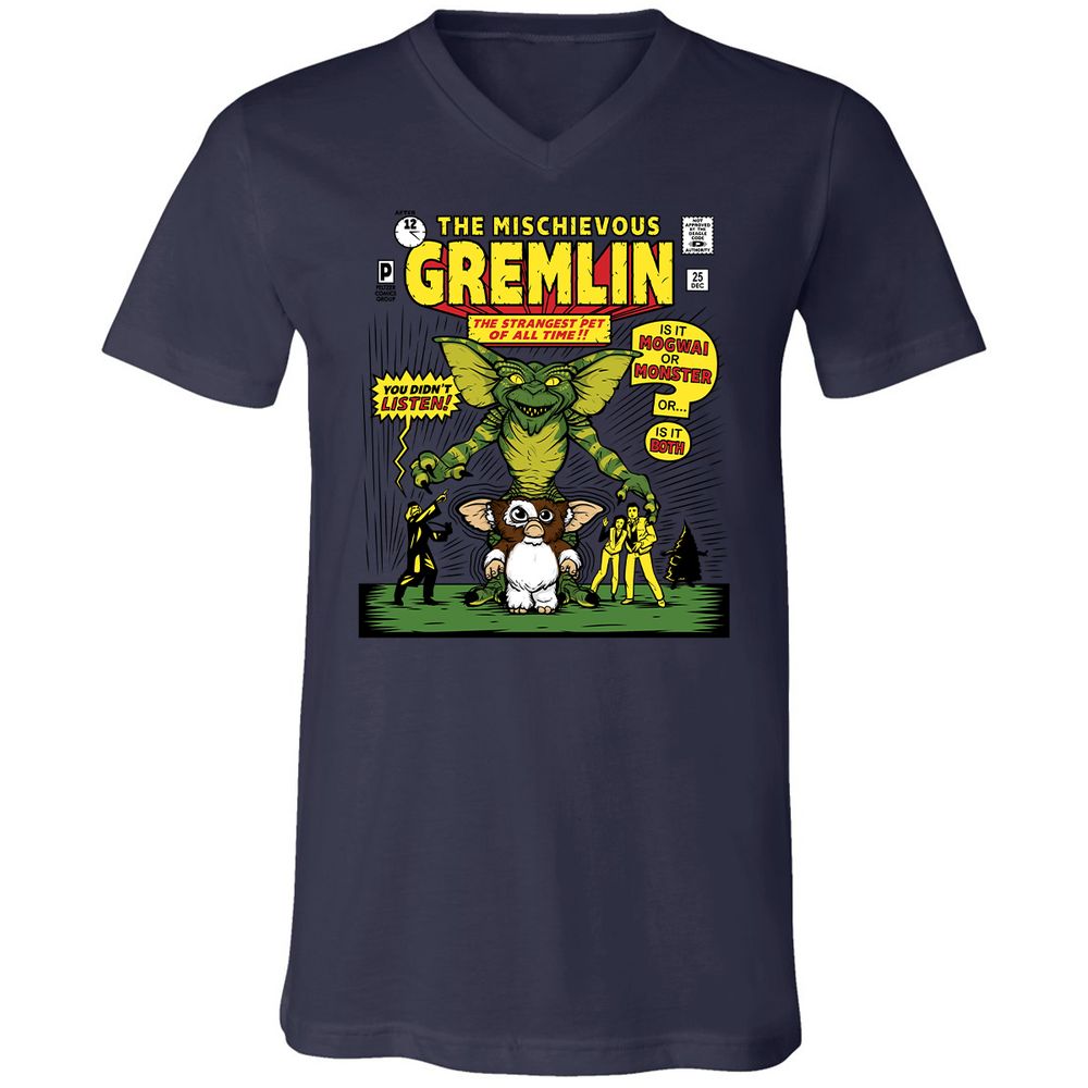Unisex V-Neck T-Shirt - G3NK9S3V - Navy - 9