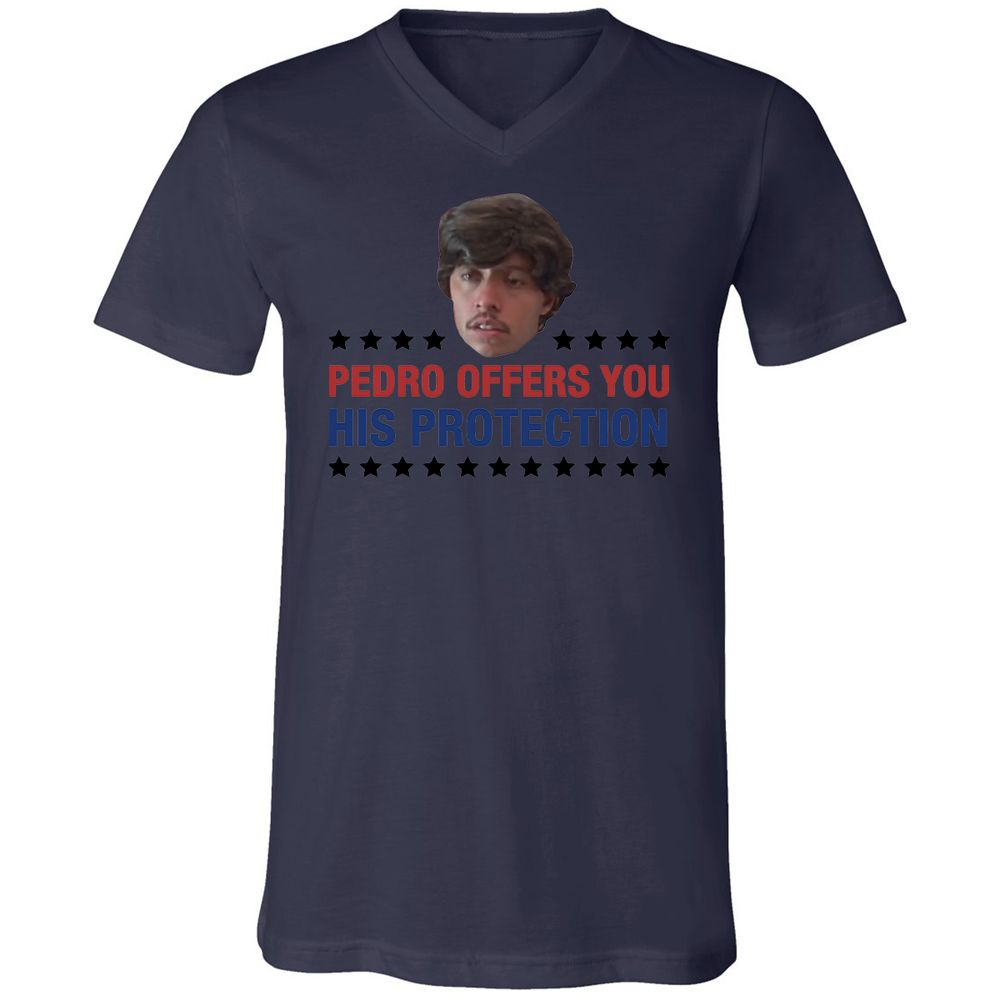 Unisex V-Neck T-Shirt - ABD3UGYG - Navy - 9