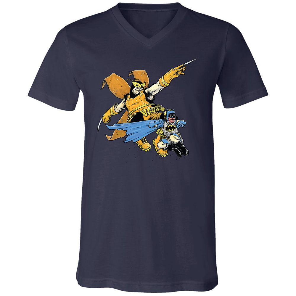 Unisex V-Neck T-Shirt - 97K9RF4C - Navy - 9
