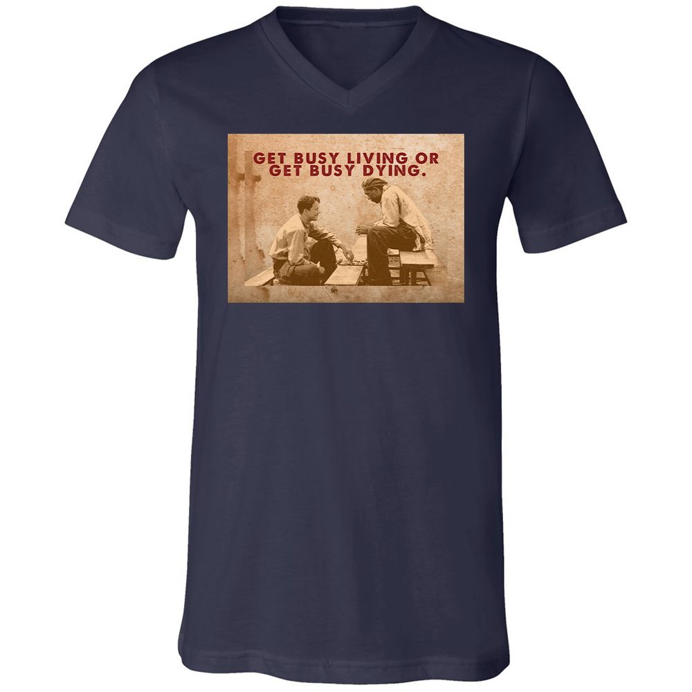 Unisex V-Neck T-Shirt - 9DGNRNUW - Navy - 9