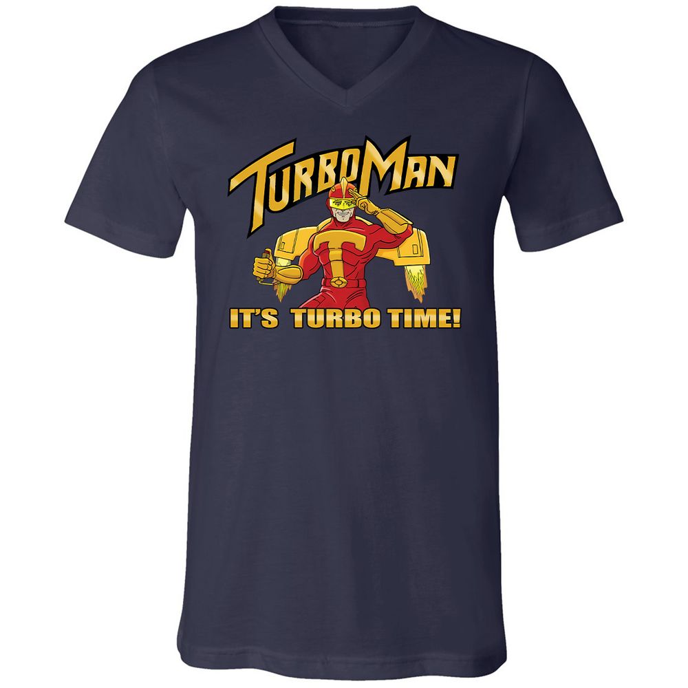 Unisex V-Neck T-Shirt - YMEVHH78 - Navy - 9