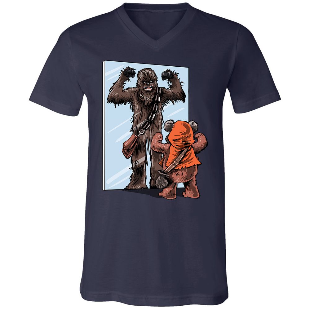 Unisex V-Neck T-Shirt - BF7ZJ424 - Navy - 9