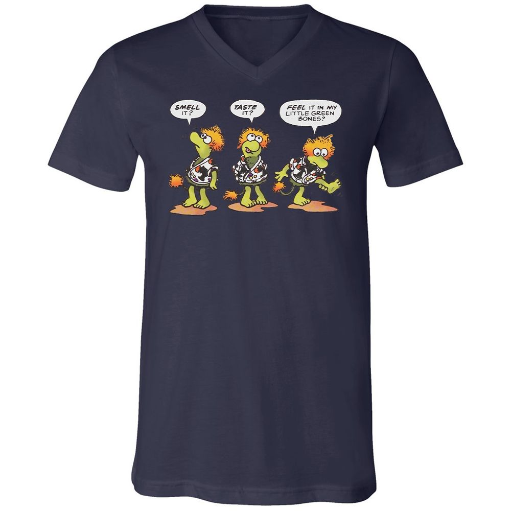 Unisex V-Neck T-Shirt - F17QFVST - Navy - 9