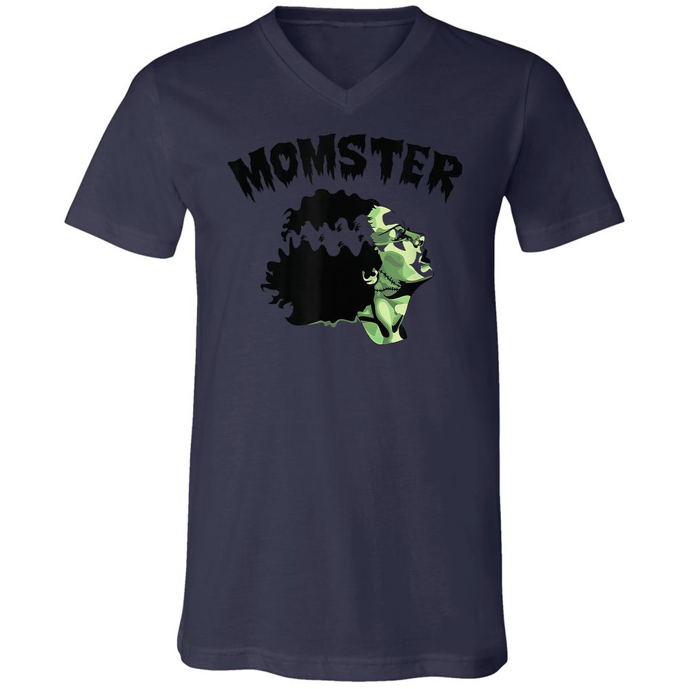 Unisex V-Neck T-Shirt - 57R63TY7 - Navy - 9