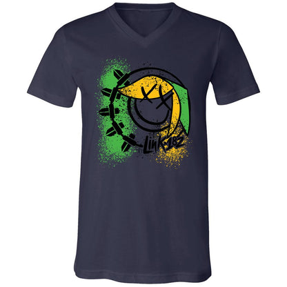 Unisex V-Neck T-Shirt - MLJNNR36 - Navy - 9