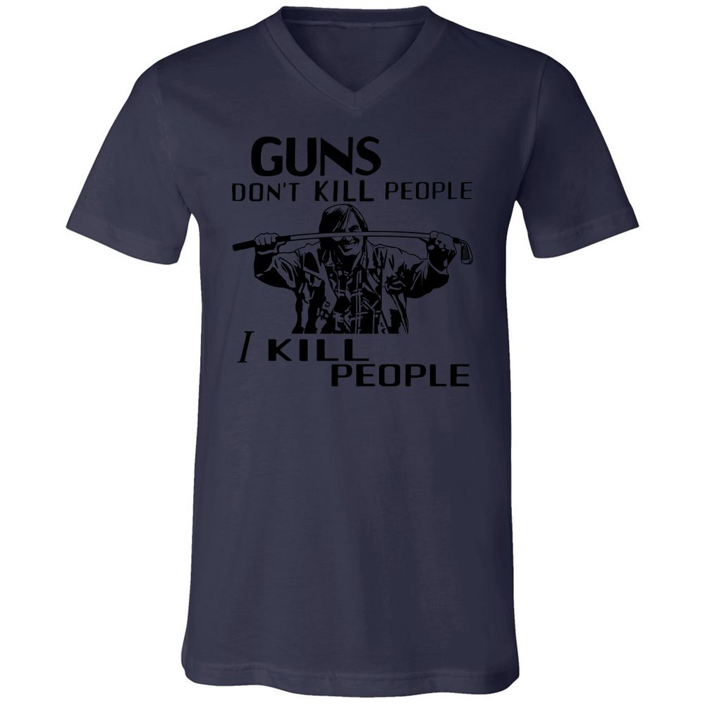 Unisex V-Neck T-Shirt - FERC8NSK - Navy - 9