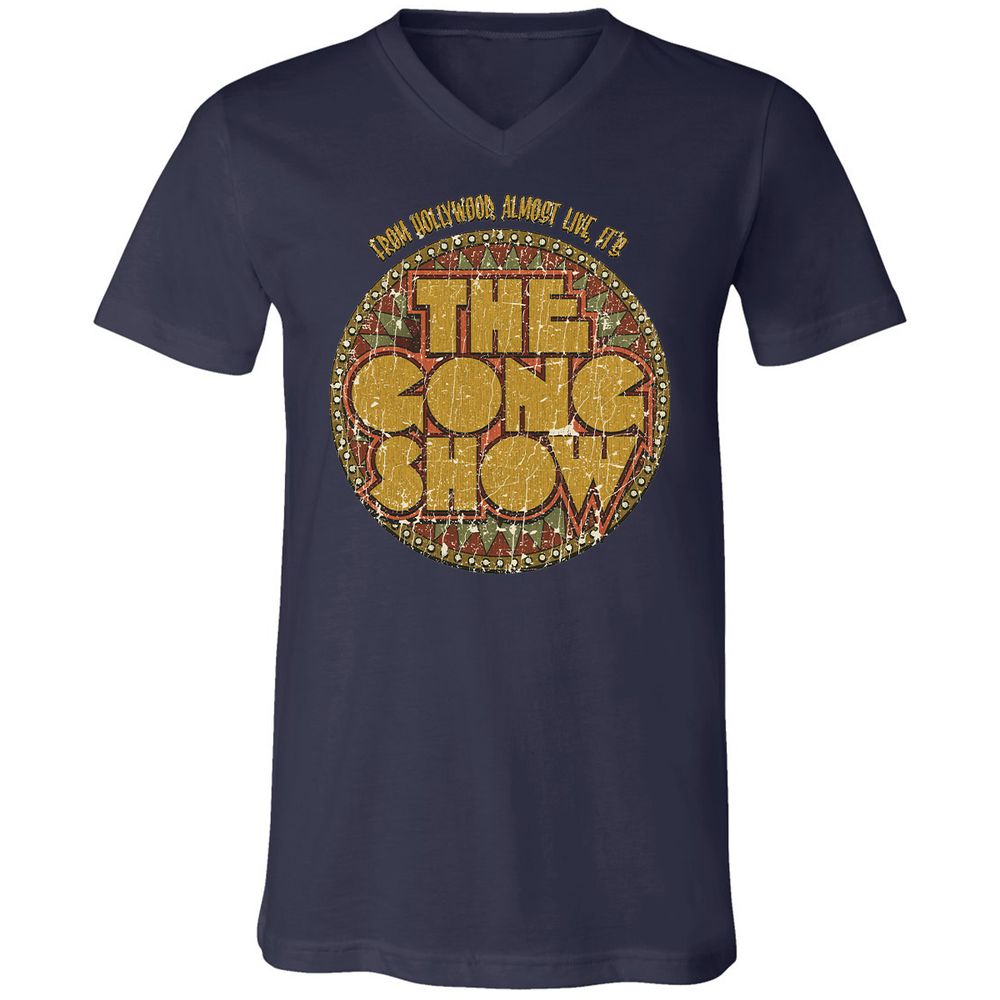 Unisex V-Neck T-Shirt - YTR2B93E - Navy - 9
