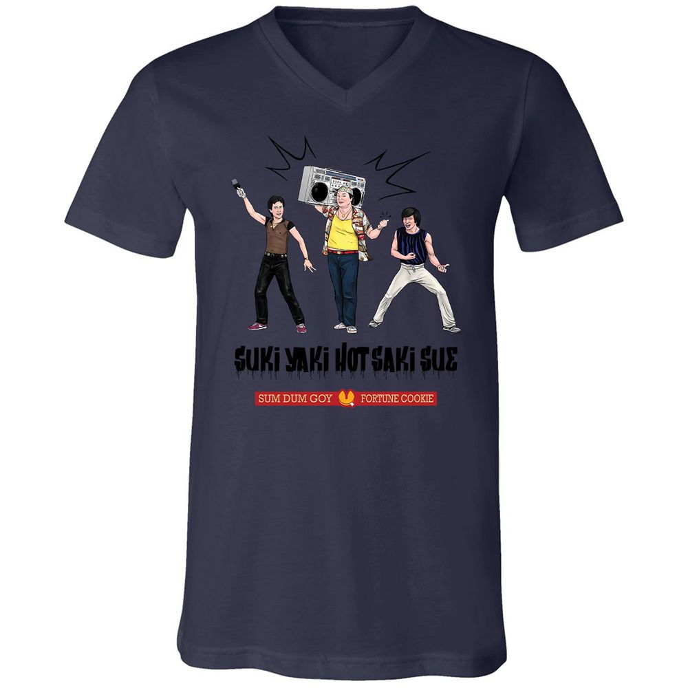 Unisex V-Neck T-Shirt - 5M8HTKHM - Navy - 9