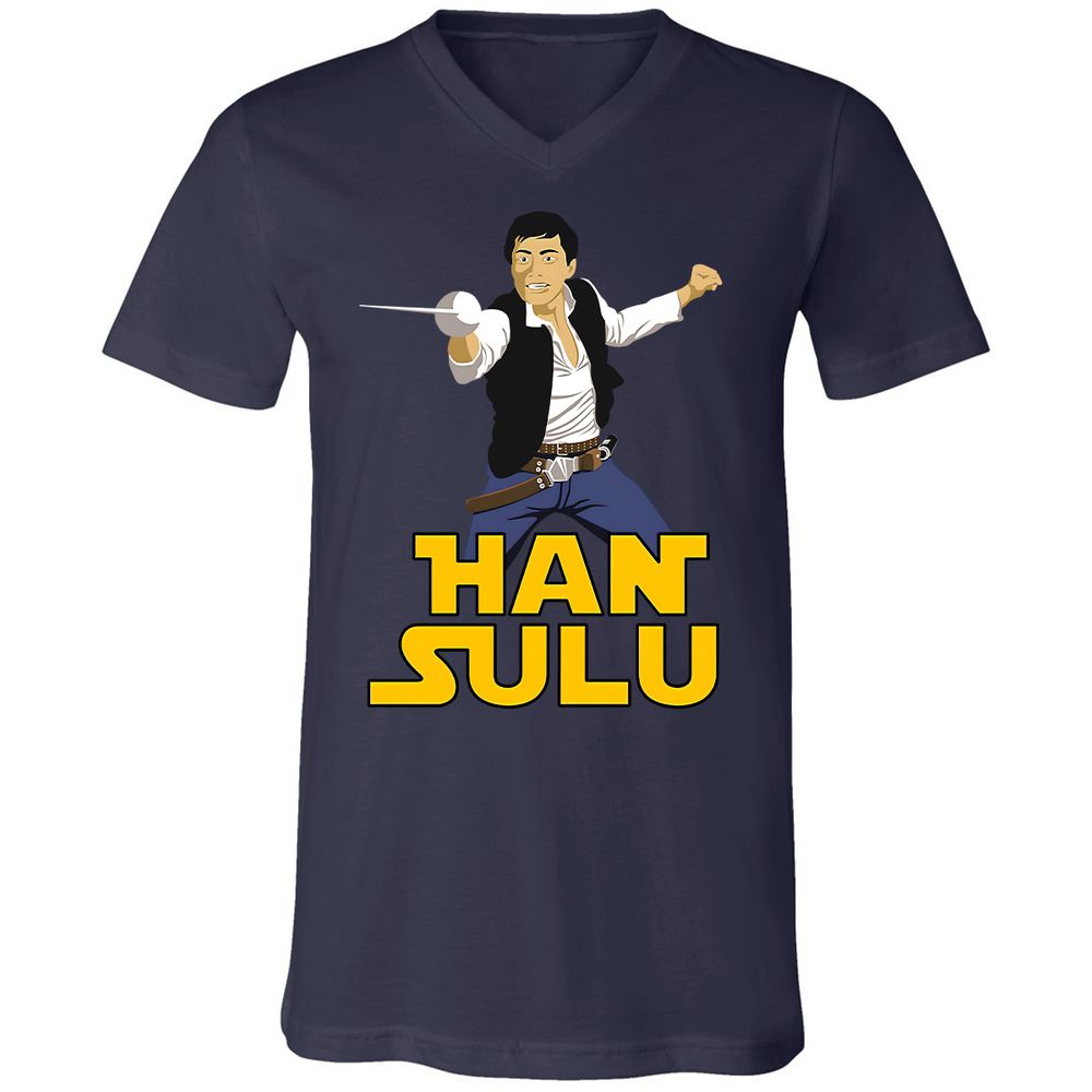 Unisex V-Neck T-Shirt - RSD75WNW - Navy - 9