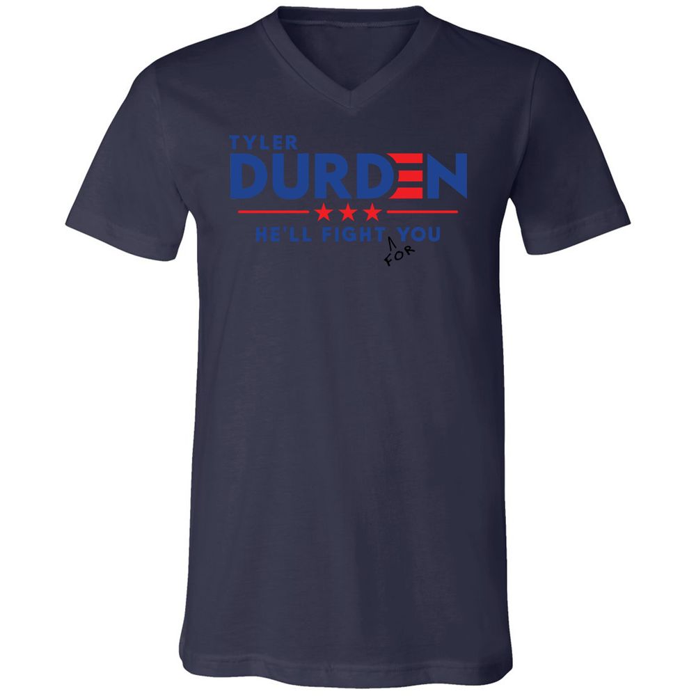 Unisex V-Neck T-Shirt - H411PVEZ - Navy - 9
