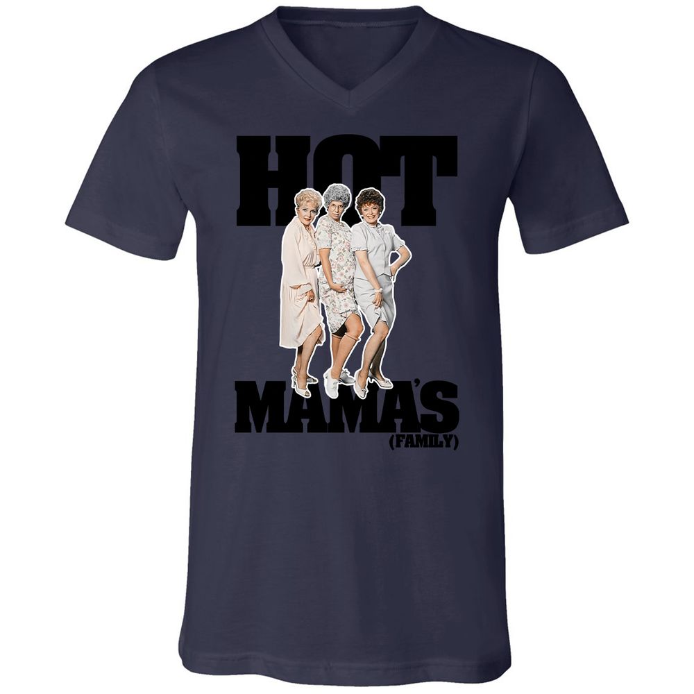 Unisex V-Neck T-Shirt - P75DFFQ7 - Navy - 9