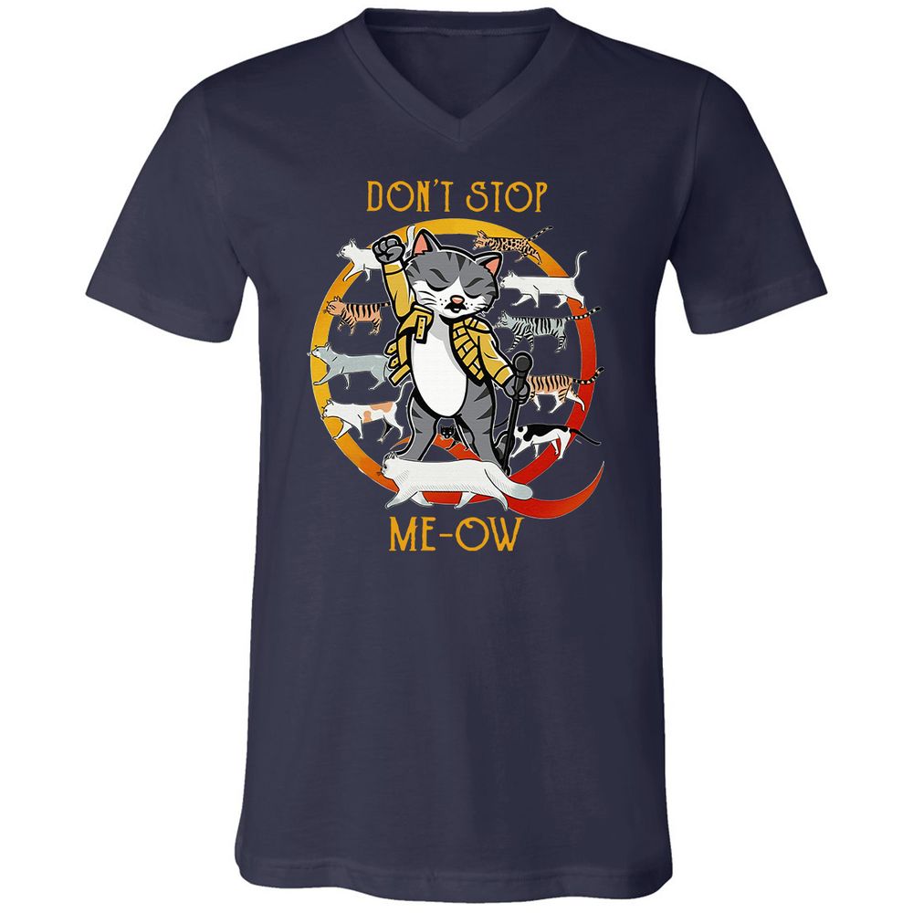 Unisex V-Neck T-Shirt - D9F2W2D2 - Navy - 9