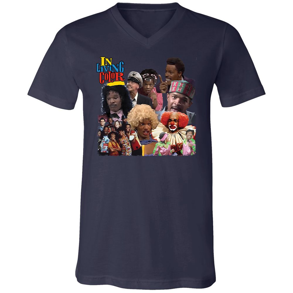 Unisex V-Neck T-Shirt - EUEP11XE - Navy - 9