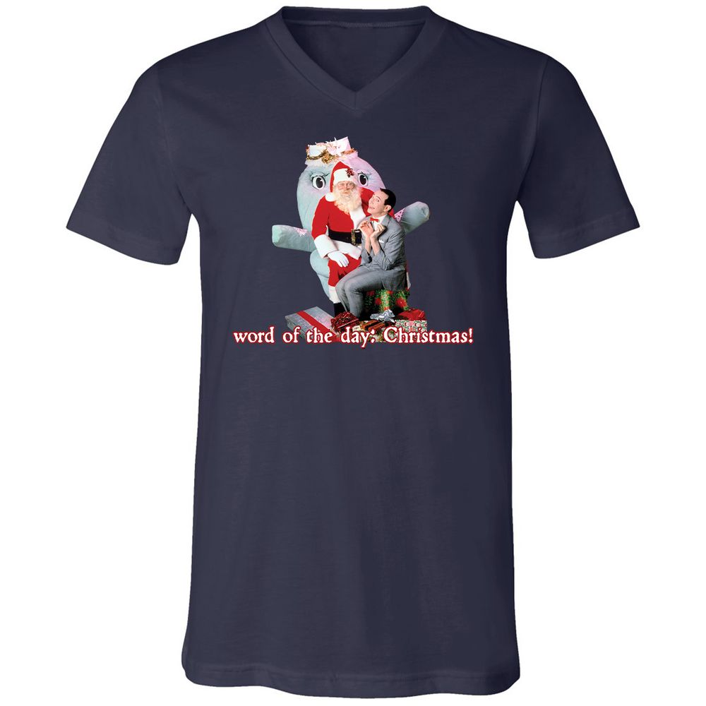 Unisex V-Neck T-Shirt - JKNZHBSV - Navy - 9