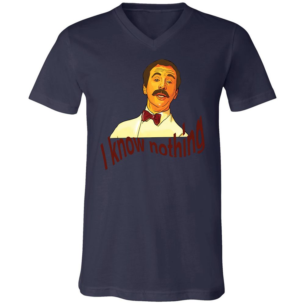 Unisex V-Neck T-Shirt - 5XT7LGE1 - Navy - 9