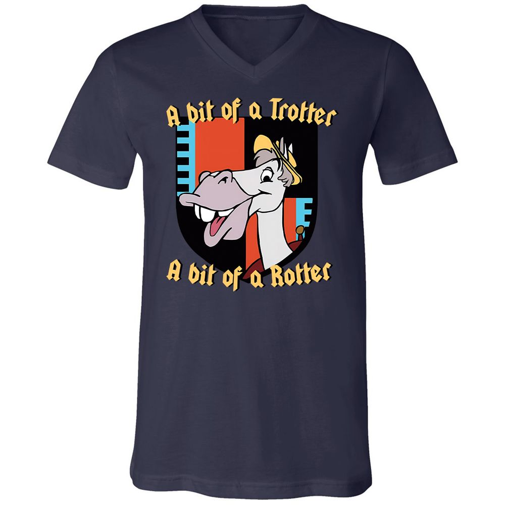 Unisex V-Neck T-Shirt - KXTFAN3J - Navy - 9