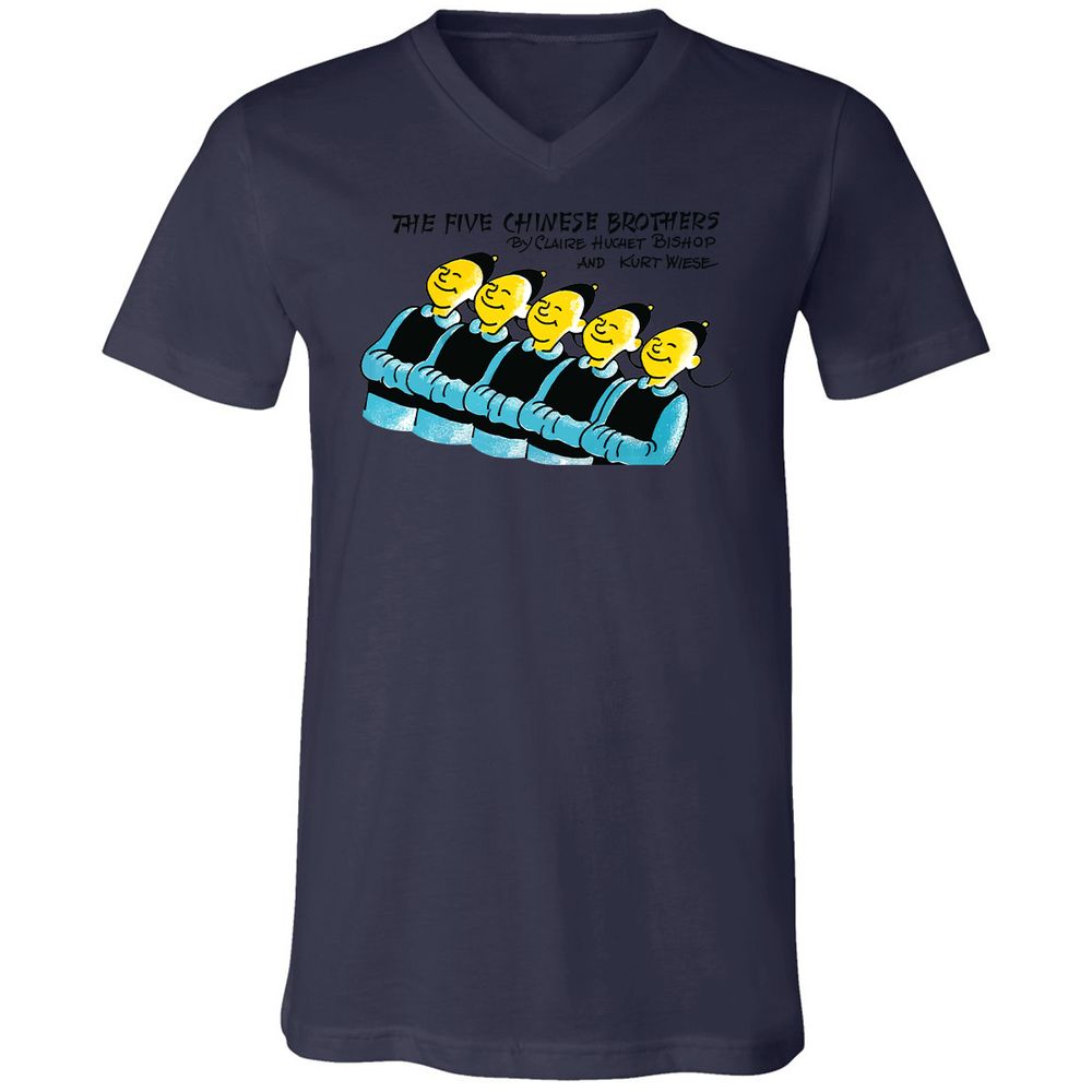 Unisex V-Neck T-Shirt - AMZ1GJRB - Navy - 9