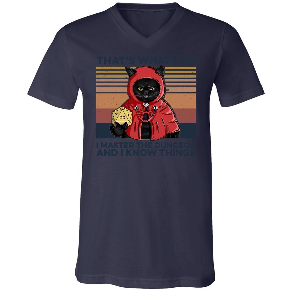 Unisex V-Neck T-Shirt - 36G9YL6T - Navy - 9