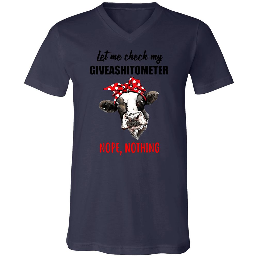 Unisex V-Neck T-Shirt - NSMF3DTH - Navy - 9
