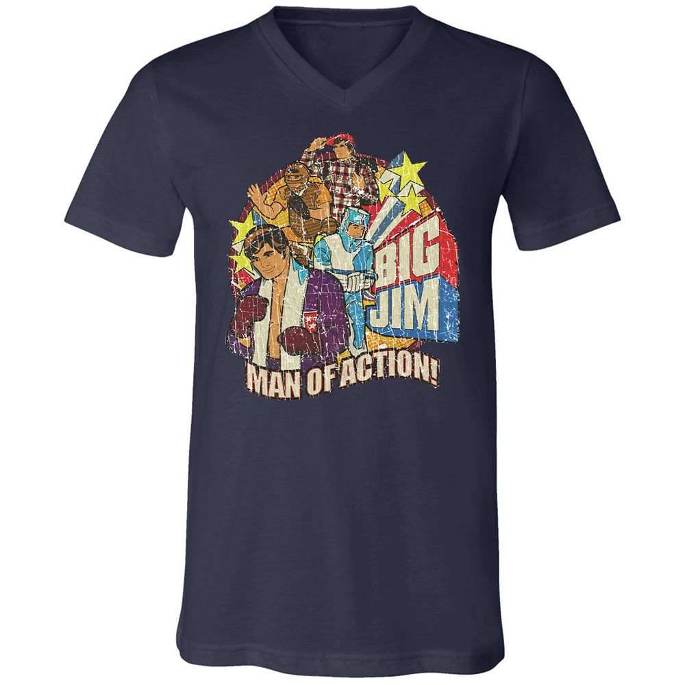 Unisex V-Neck T-Shirt - 1R9TCSEJ - Navy - 9