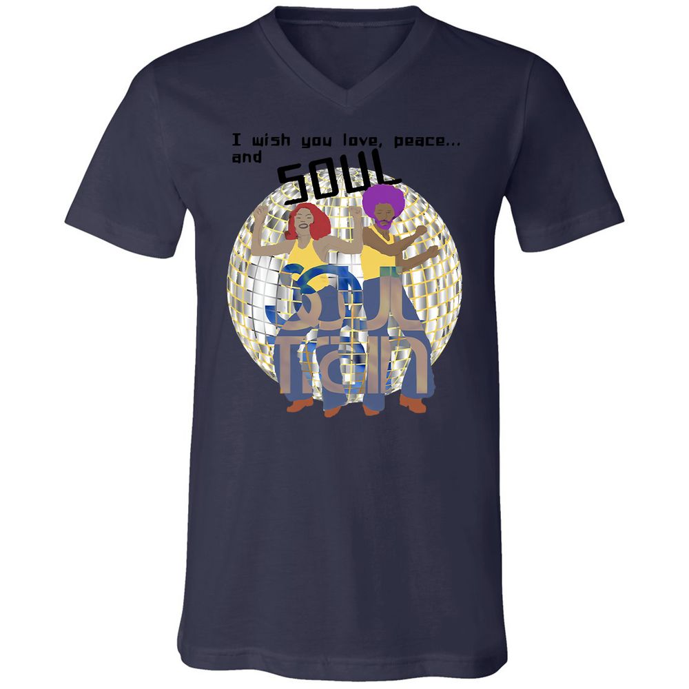Unisex V-Neck T-Shirt - MTVVW1AJ - Navy - 9