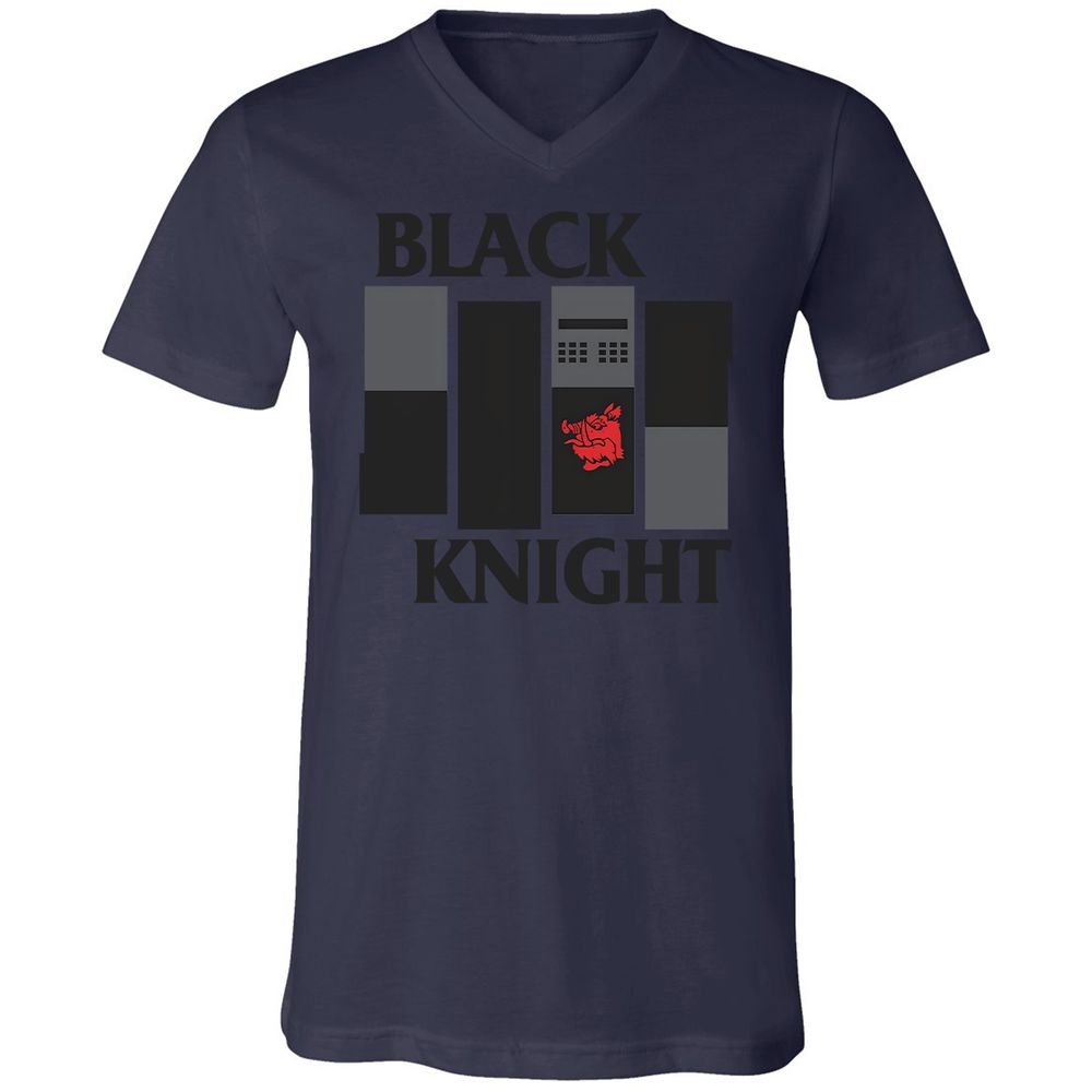 Unisex V-Neck T-Shirt - U84RCR2P - Navy - 9