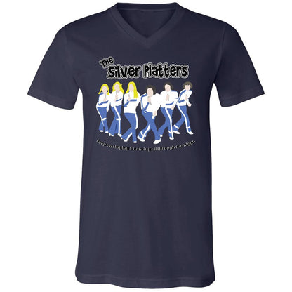 Unisex V-Neck T-Shirt - 7H1R996X - Navy - 9