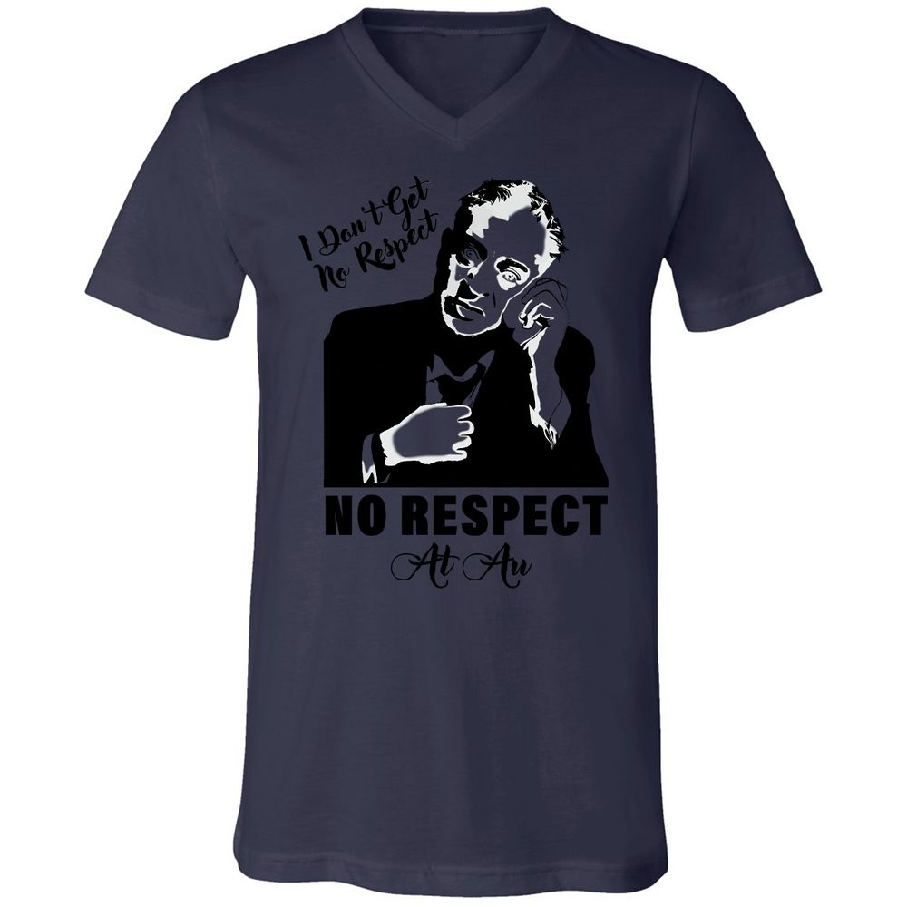 Unisex V-Neck T-Shirt - CRQJ9GZ1 - Navy - 9