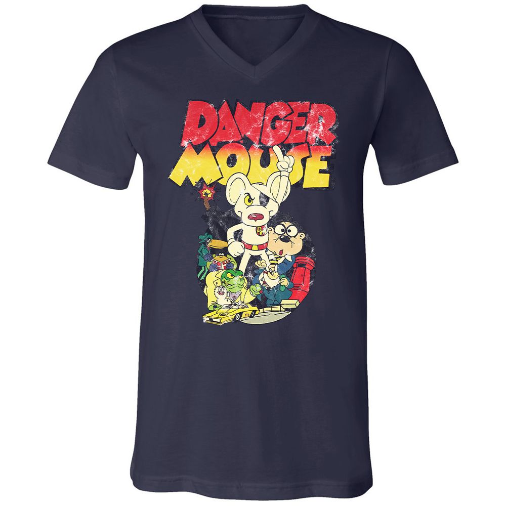 Unisex V-Neck T-Shirt - YG18CLHN - Navy - 9