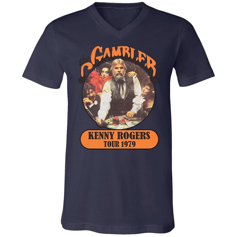 Unisex V-Neck T-Shirt - RYQ576B8 - Navy - 9