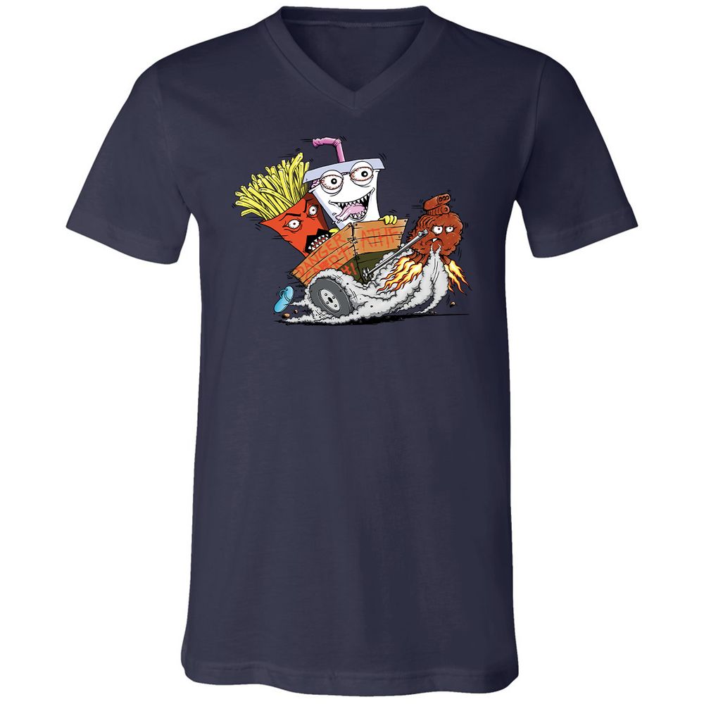 Unisex V-Neck T-Shirt - 2VD3GYP7 - Navy - 9